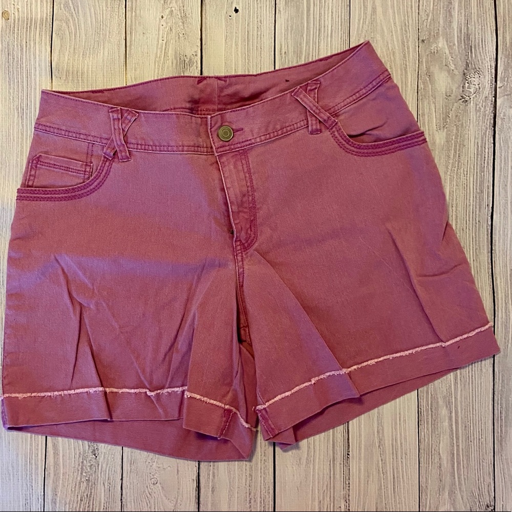Lane Bryant Purple Denim Shorts Size 16